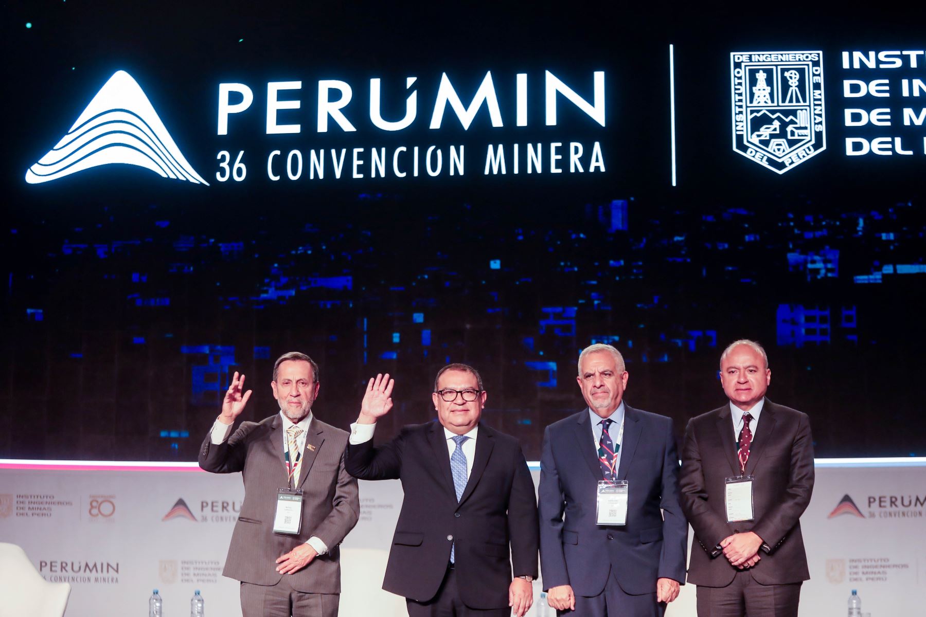 El premier Alberto Otárola participa en la Convención Minera PERUMIN en Arequipa. Foto: ANDINA/Ricardo Cuba