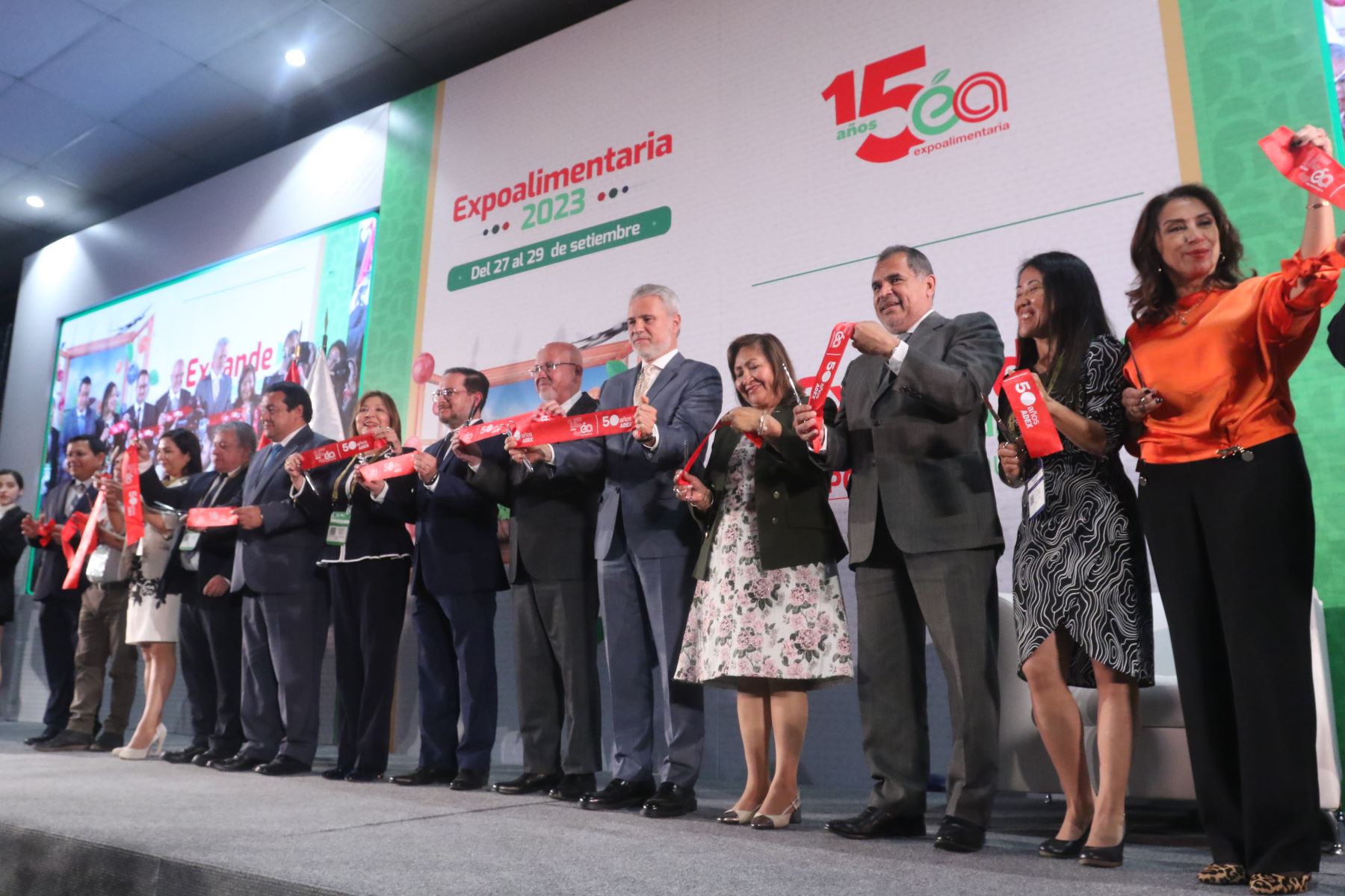 Inauguración de la feria Expoalimentaria 2023. ANDINA/Héctor Vinces
