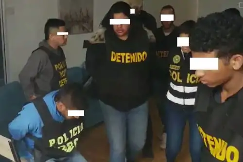 La Policía informó que cuatro ciudadanos venezolanos y un colombiano de esta banda criminal ingresaron de manera irregular al país. Foto: Twitter