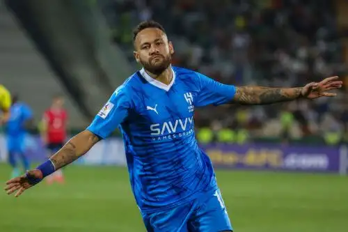 Neymar comenzó a hacer goles en el Al-Hilal de Arabia Saudita