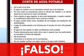 Sedapal alerta sobre noticias falsas acerca del corte de agua del 6 de octubre en Lima