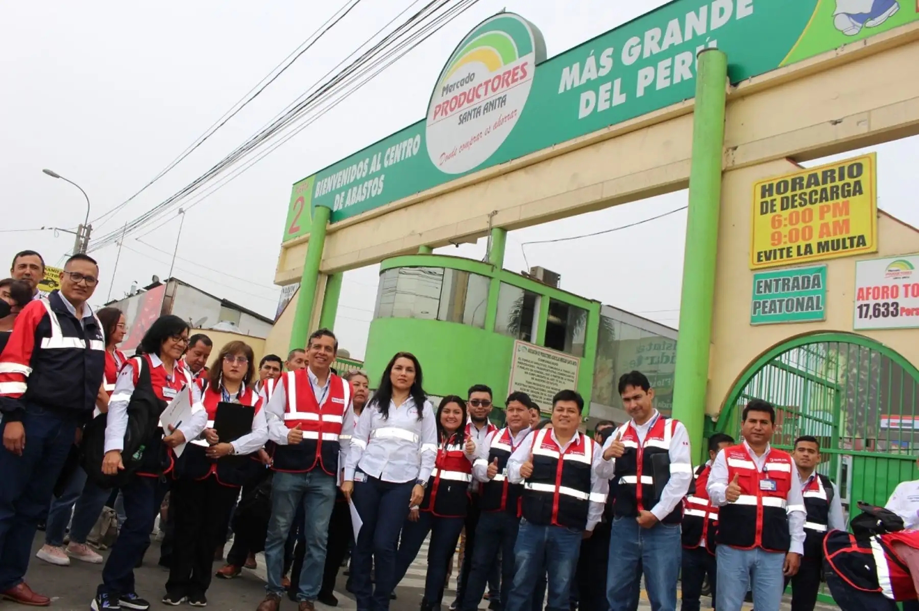 Sunafil orientó a las mypes del Mercado de Productores de Santa Anita, en temas de formalización laboral. Foto: Cortesía.