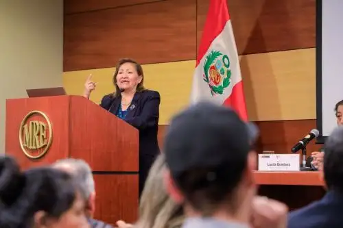 Ministra de la Producción, Ana María Choquehuanca. Foto: Cortesía.