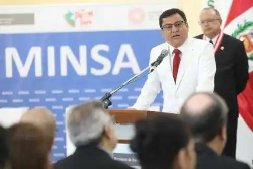 El ministro de Salud, César Vásquez. Fotgo: ANDINA/Difusión.