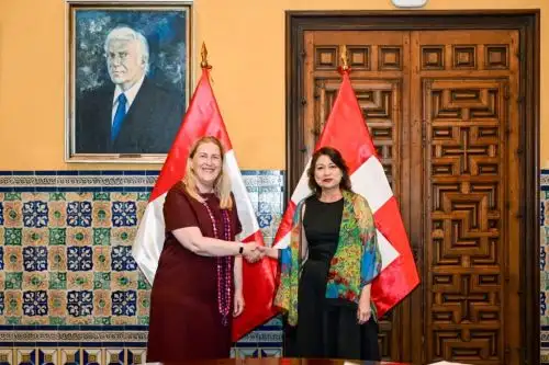 Canciller Gervasi se reunió con Secretaria de Estado para Asuntos Económicos de Suiza