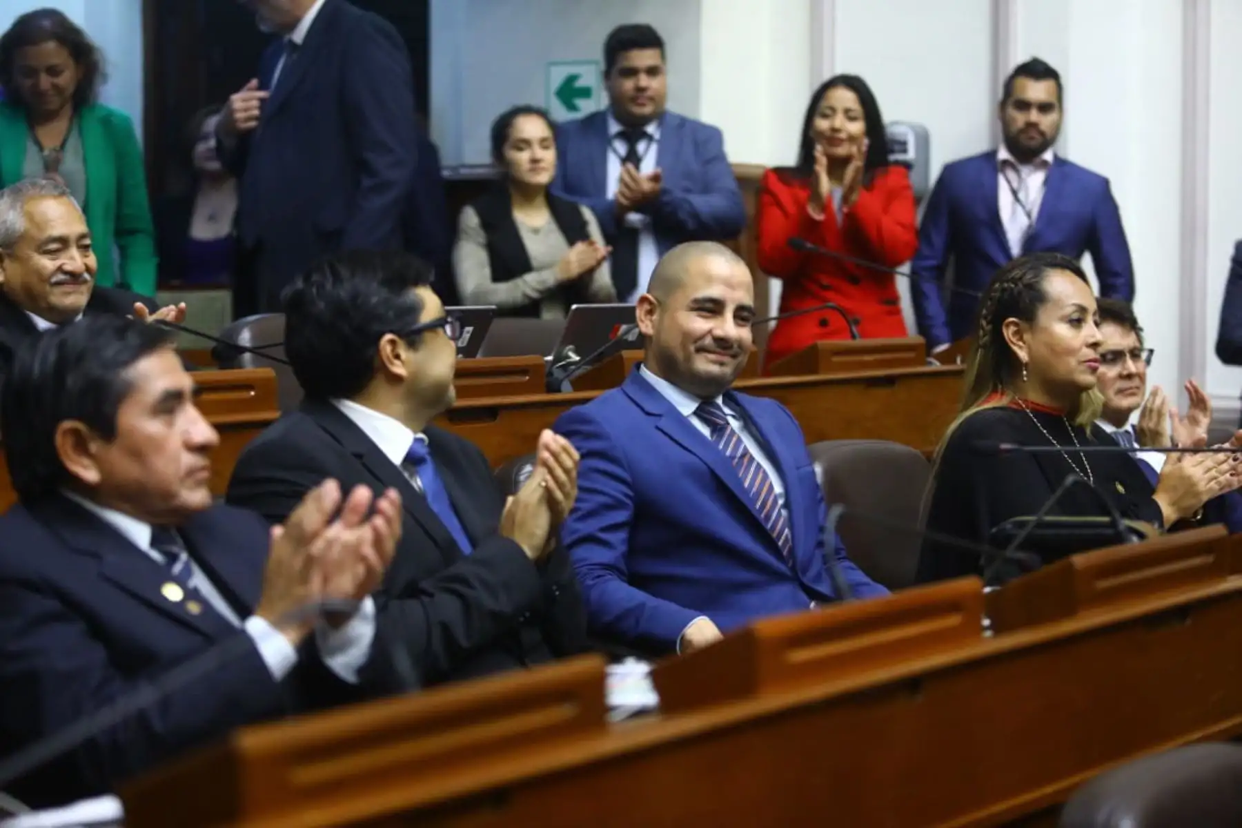El Pleno eligió a Arturo Alegría, vocero titular de Fuerza Popular, para ocupar el cargo de la primera vicepresidencia de la Mesa Directiva del Parlamento. Arturo Alegría asume como primer vicepresidente, luego de retiro de Wilson Soto.
Foto: ANDINA/Congreso