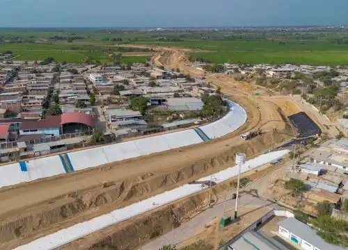 Tumbes acelera los trabajos de reforzamiento de defensa en distrito de Corrales ante inminente Fenómeno El Niño.