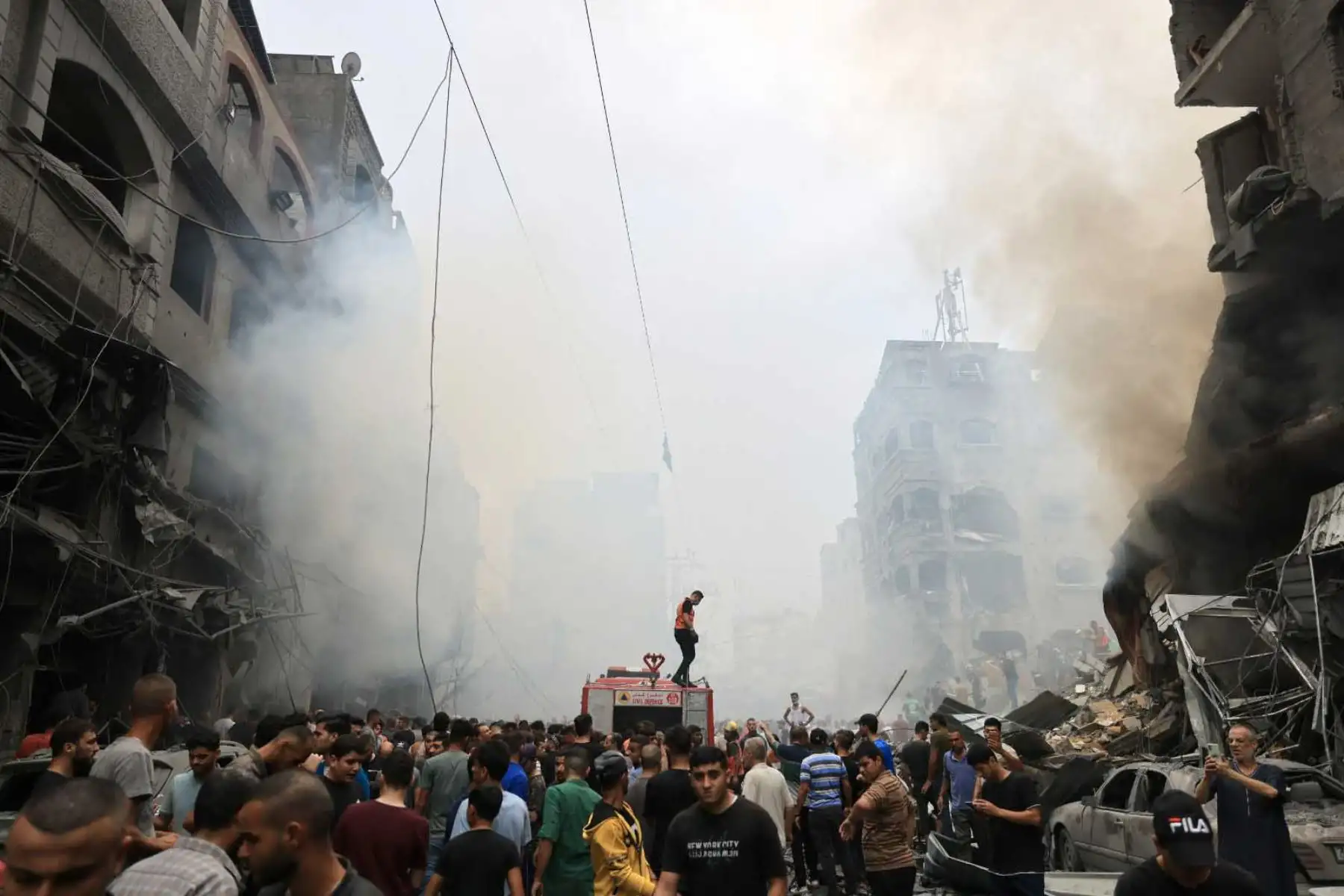 El ejército israelí dijo que atacó más de 500 objetivos en la bloqueada Franja de Gaza en enfrentamientos nocturnos, Foto: AFP