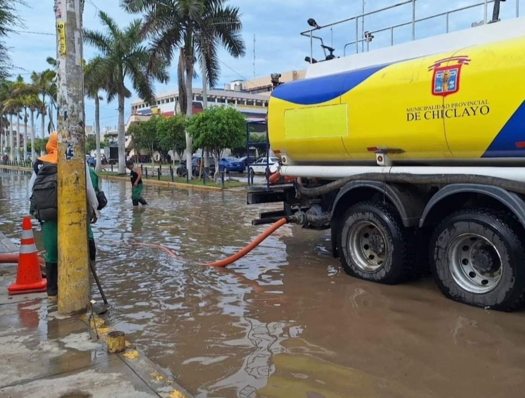 Chiclayo soportó un acumulado de lluvia de 21.8 litros de agua por metro cuadrado. ANDINA/Difusión
