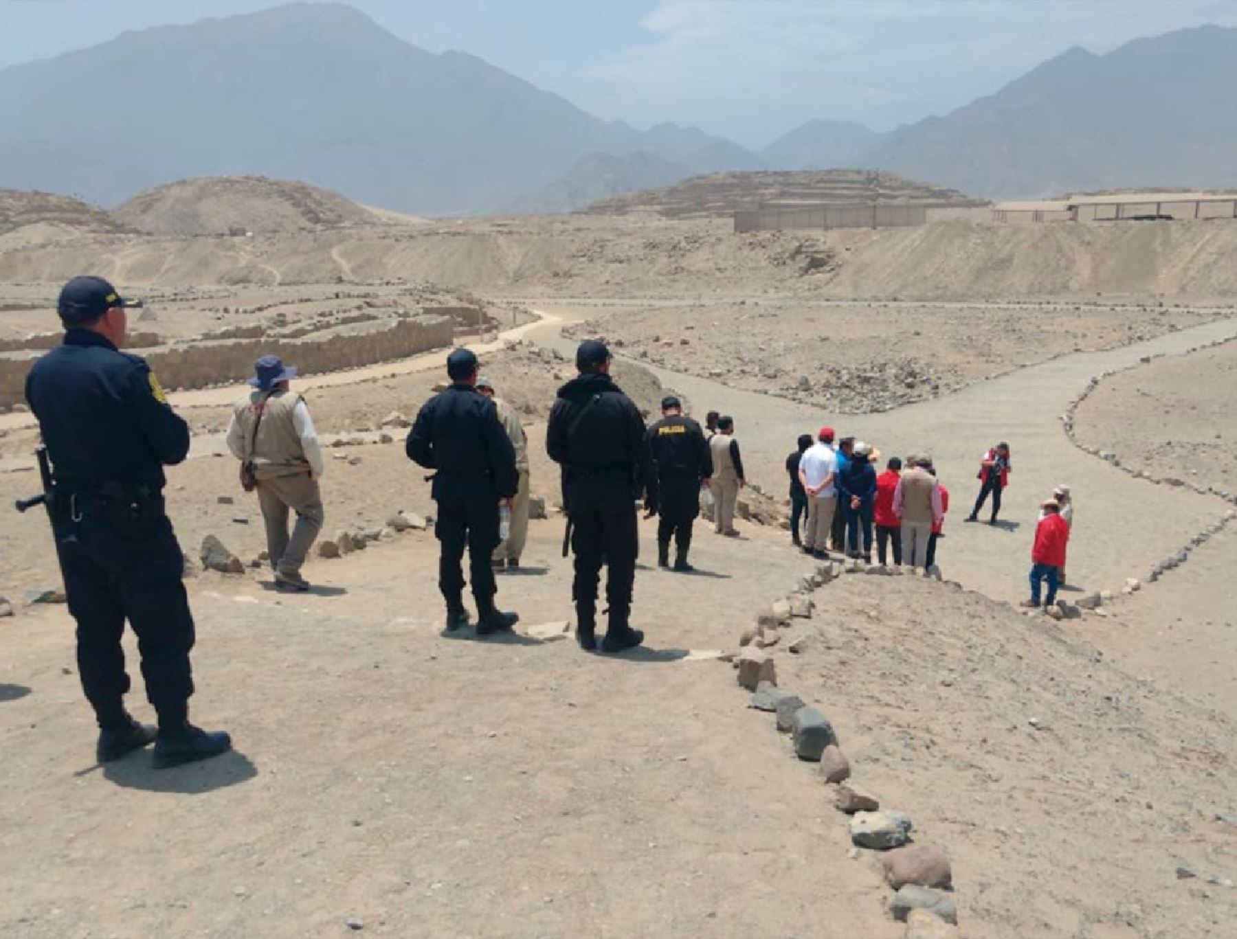 La Unidad Ejecutora Zona Arqueológica Caral solicitó al Ministerio del Interior que se restablezca la presencia de la Policía Nacional en la ciudad sagrada de Caral, en Áspero y Vichama, para garantizar la seguridad de los trabajadores y visitantes. ANDINA/Difusión