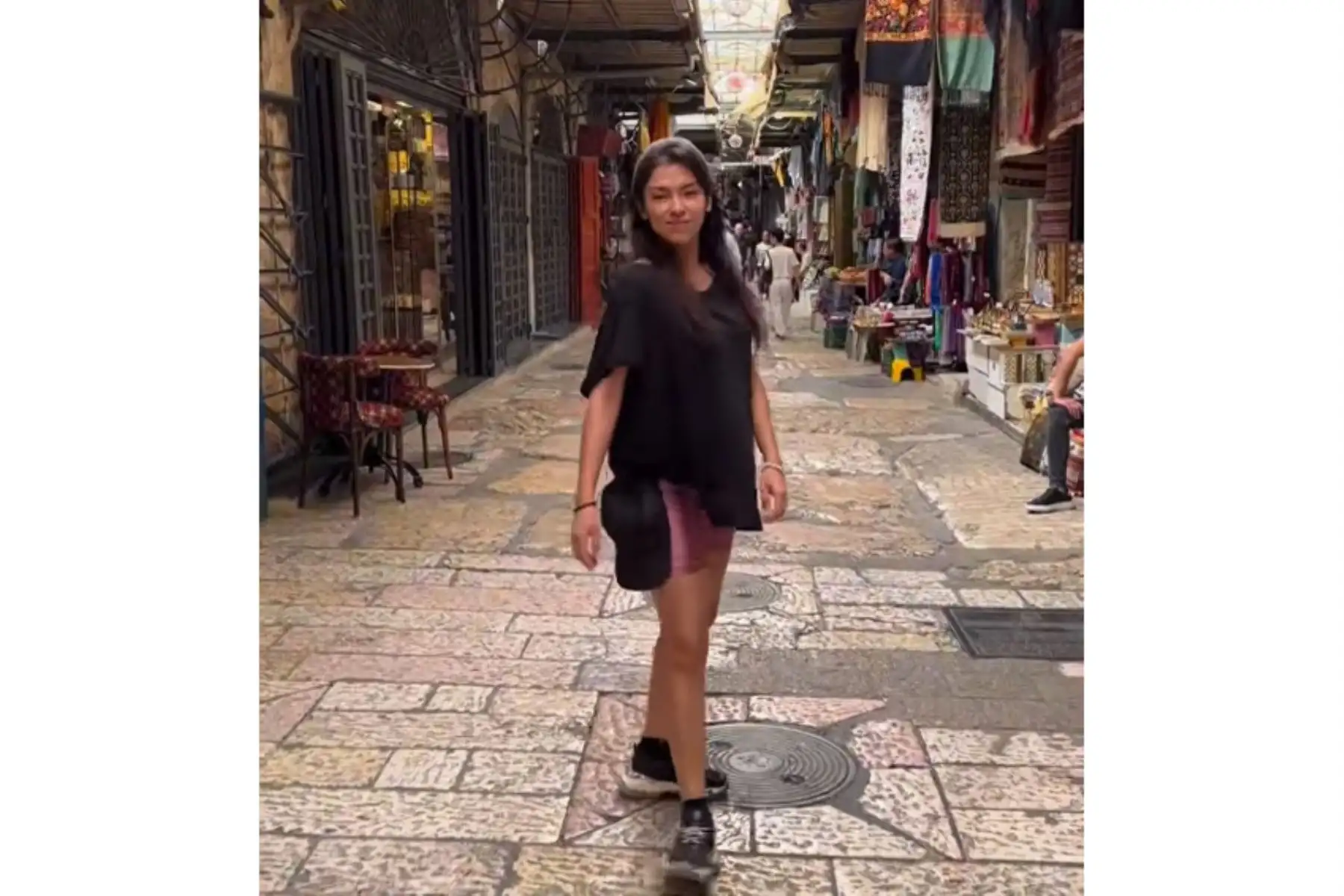Arquitecta y asesora de viajes, Yamelin Barboza se encontraba de paseo por Israel pero su vuelo de salida se canceló por los bombardeos entre Israel y el grupo Hámas en la franja de Gaza. Foto: Facebook personal