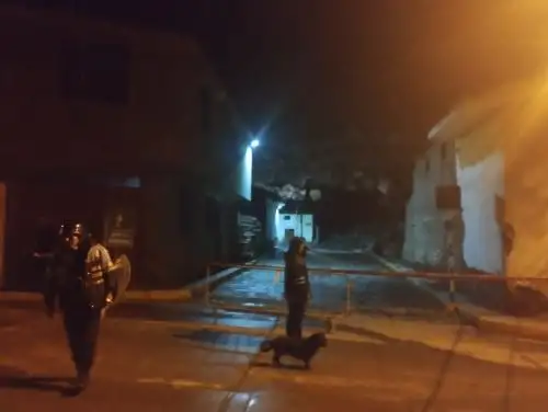 Un nuevo deslizamiento se produjo en el cerro Cruz de Shallapa, alertando a la población del distrito de Chavín de Huántar que recordó los deslizamientos registrados en julio del año pasado.