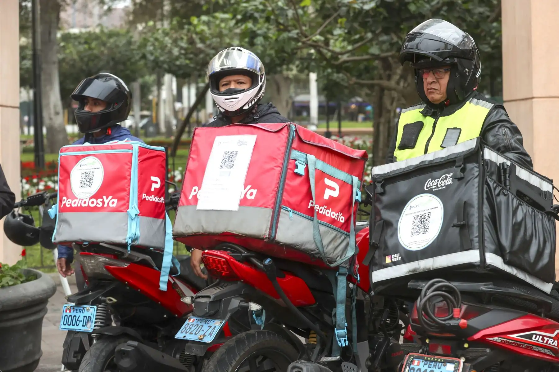 Los motorizados podrán ser identificados rápidamente por las autoridades a través del código QR

Foto: ANDINA/Juan Carlos Guzmán Negrini