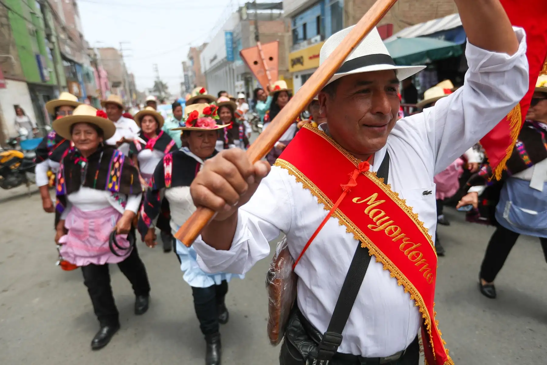 X feria gastronómica del chancho al palo Huaral 2023, se celebra la inscripción de este potaje como plato bandera del Perú. 
La feria tuvo distintos actos artísticos. danzas de distintas partes del país
Foto: ANDINA/Ricardo Cuba