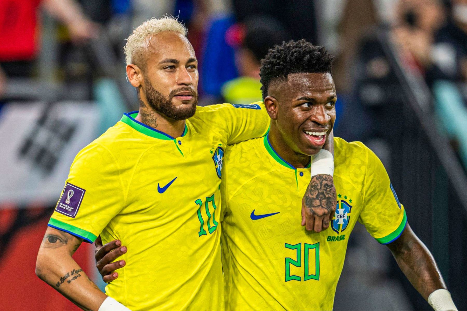 Neymar y Vinicius Jr.