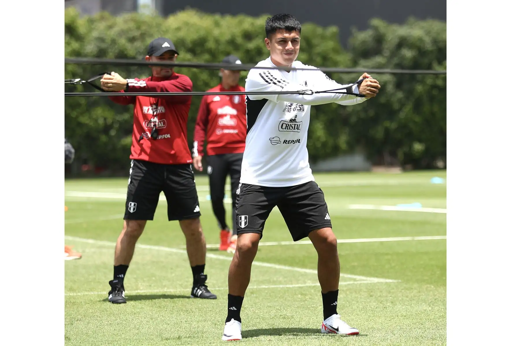 Selección Peruana retoma los entrenamientos en la Videna apuntando al partido de este martes ante Argentina en el Estadio Nacional. En la Imagen,Jairo Concha.
Foto: Selección Peruana