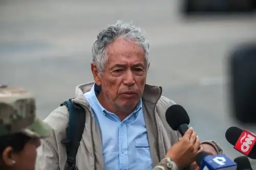 Miguel Ángel Chamorro Bolaños, es uno de los 25 peruanos evacuado de Israel  hacia el Perú. ANDINA/Ricardo Cuba