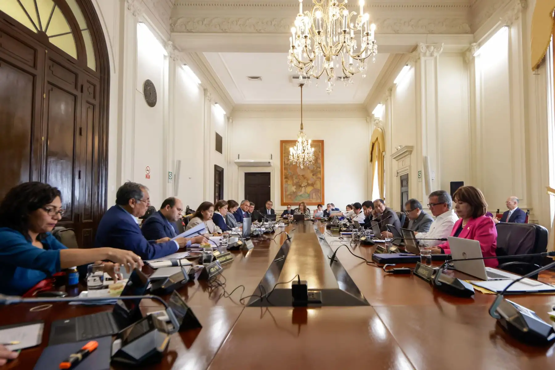 Presidenta de la república, Dina Boluarte, en sesión del Consejo de Ministros.
Foto: ANDINA/ Prensa Presidencial