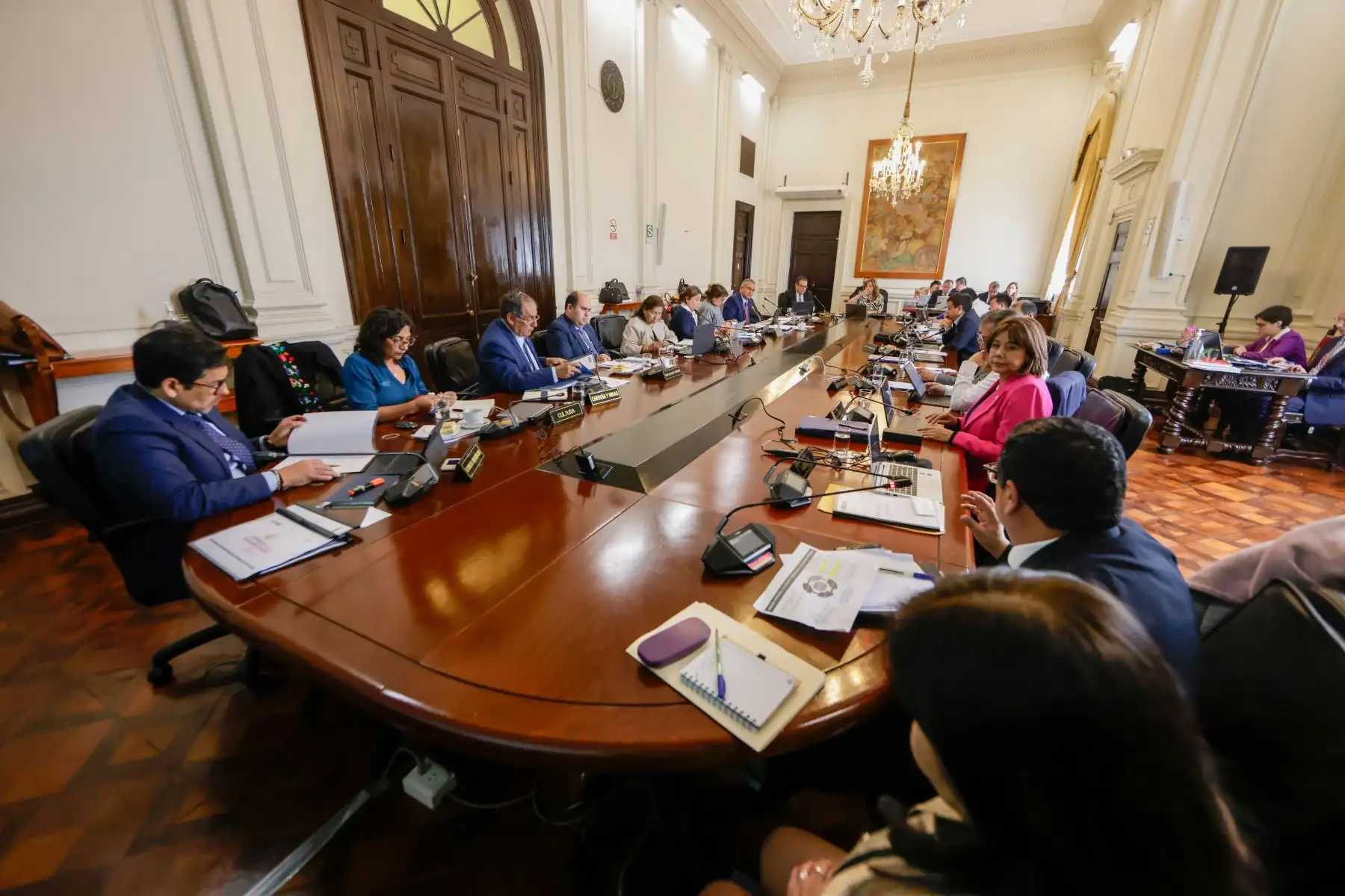 Presidenta de la república, Dina Boluarte, en sesión del Consejo de Ministros.
Foto: ANDINA/ Prensa Presidencial