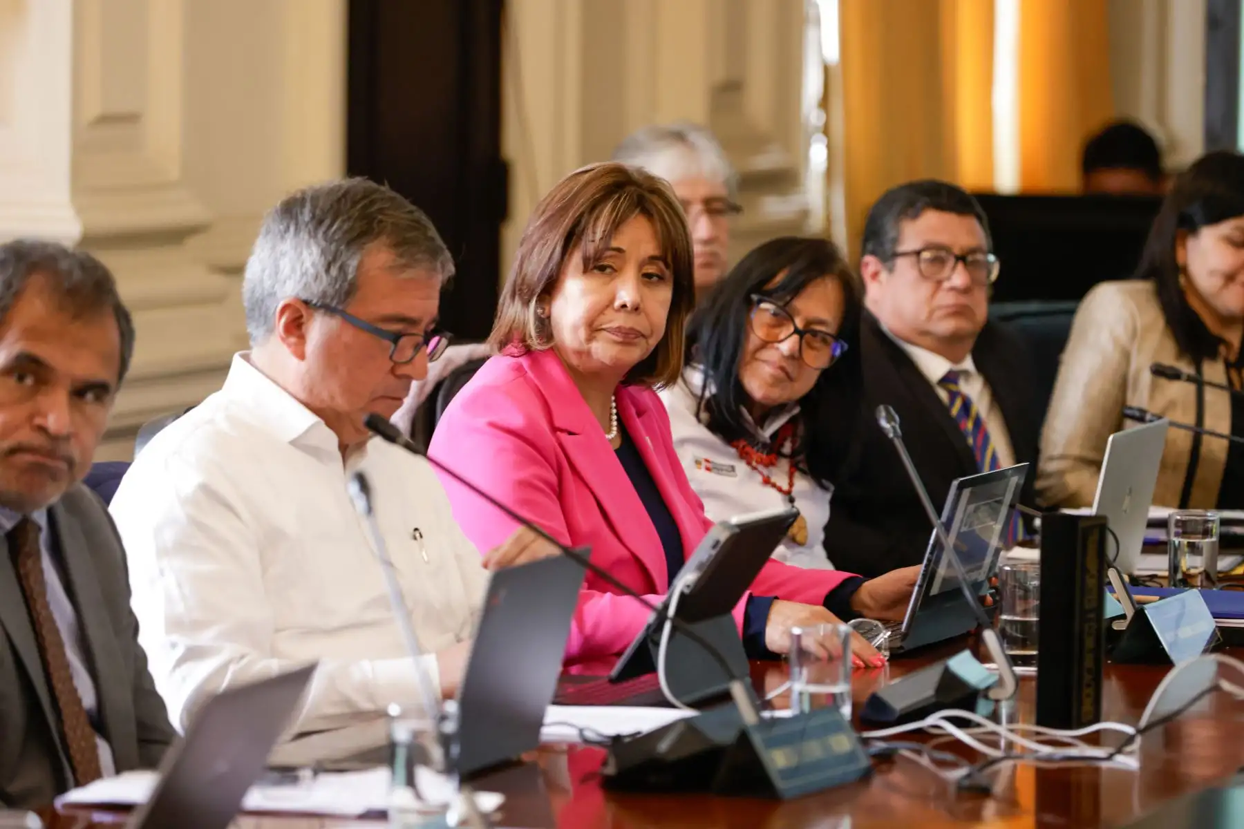 Presidenta de la república, Dina Boluarte, en sesión del Consejo de Ministros.
Foto: ANDINA/ Prensa Presidencial