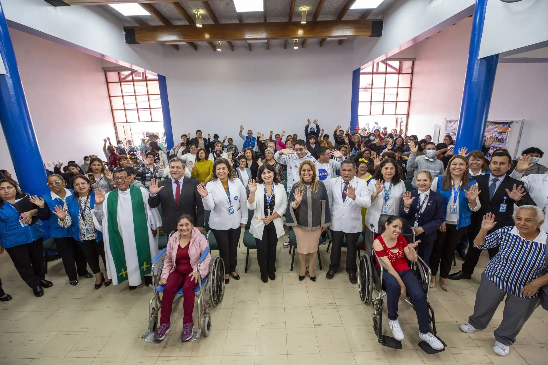 Día Nacional de la Persona con Discapacidad, La presidenta ejecutiva de EsSalud, Dra. María Elena Aguilar Del Águila, acompañó y resaltó la actividad. Foto: EsSalud