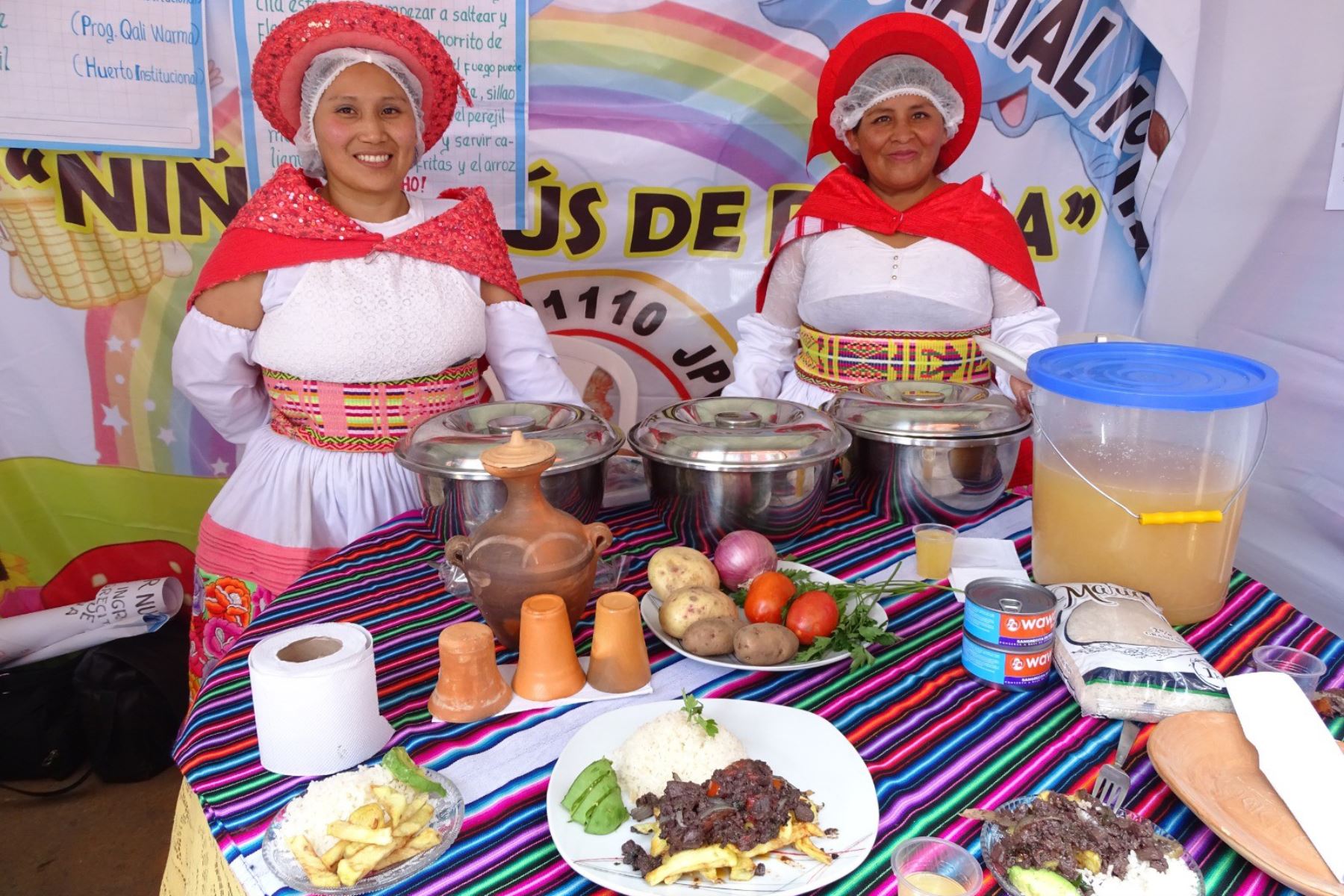 El programa Qali Warma y el Gobierno Regional de Junín organizaron un concurso de platos saludables. Foto: ANDINA/Difusión