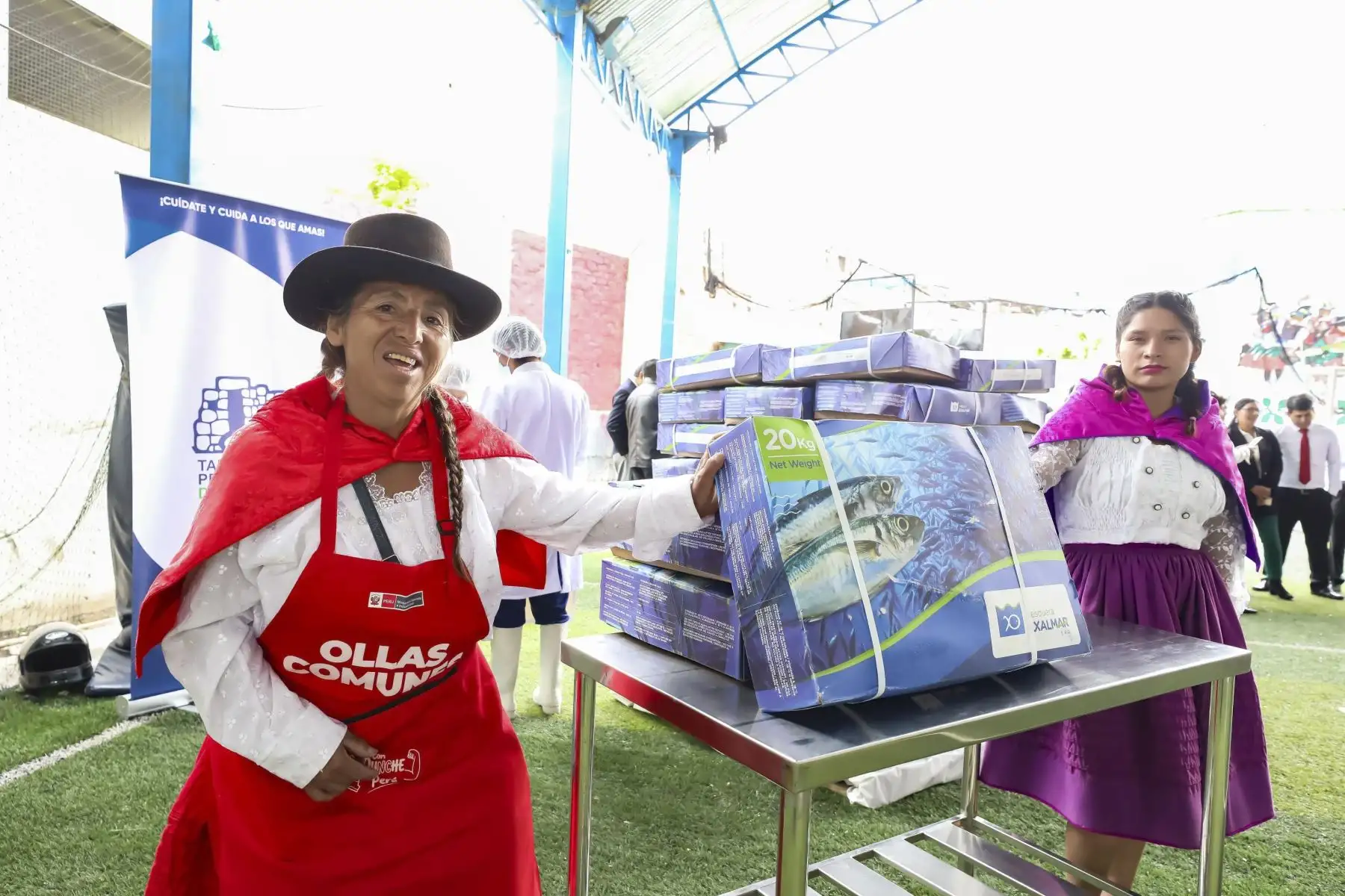 Con el objetivo de contribuir a la seguridad alimentaria de los usuarios de comedores y ollas comunes de Ayacucho y mejorar su alimentación, el ministro de Desarrollo e Inclusión Social (Midis): Foto: ANDINA/ Difusión