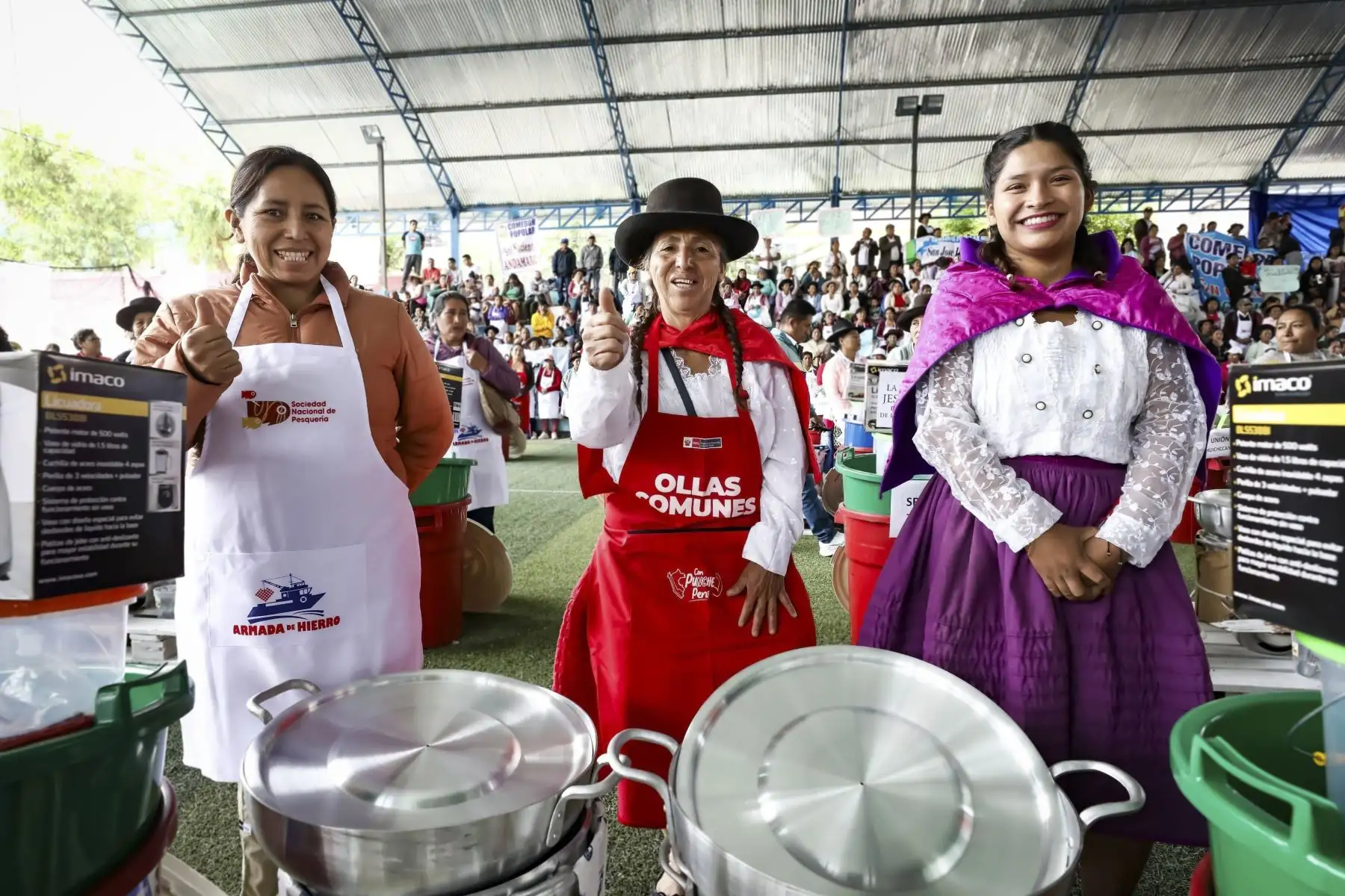 Con el objetivo de contribuir a la seguridad alimentaria de los usuarios de comedores y ollas comunes de Ayacucho y mejorar su alimentación, el ministro de Desarrollo e Inclusión Social (Midis): Foto: ANDINA/ Difusión