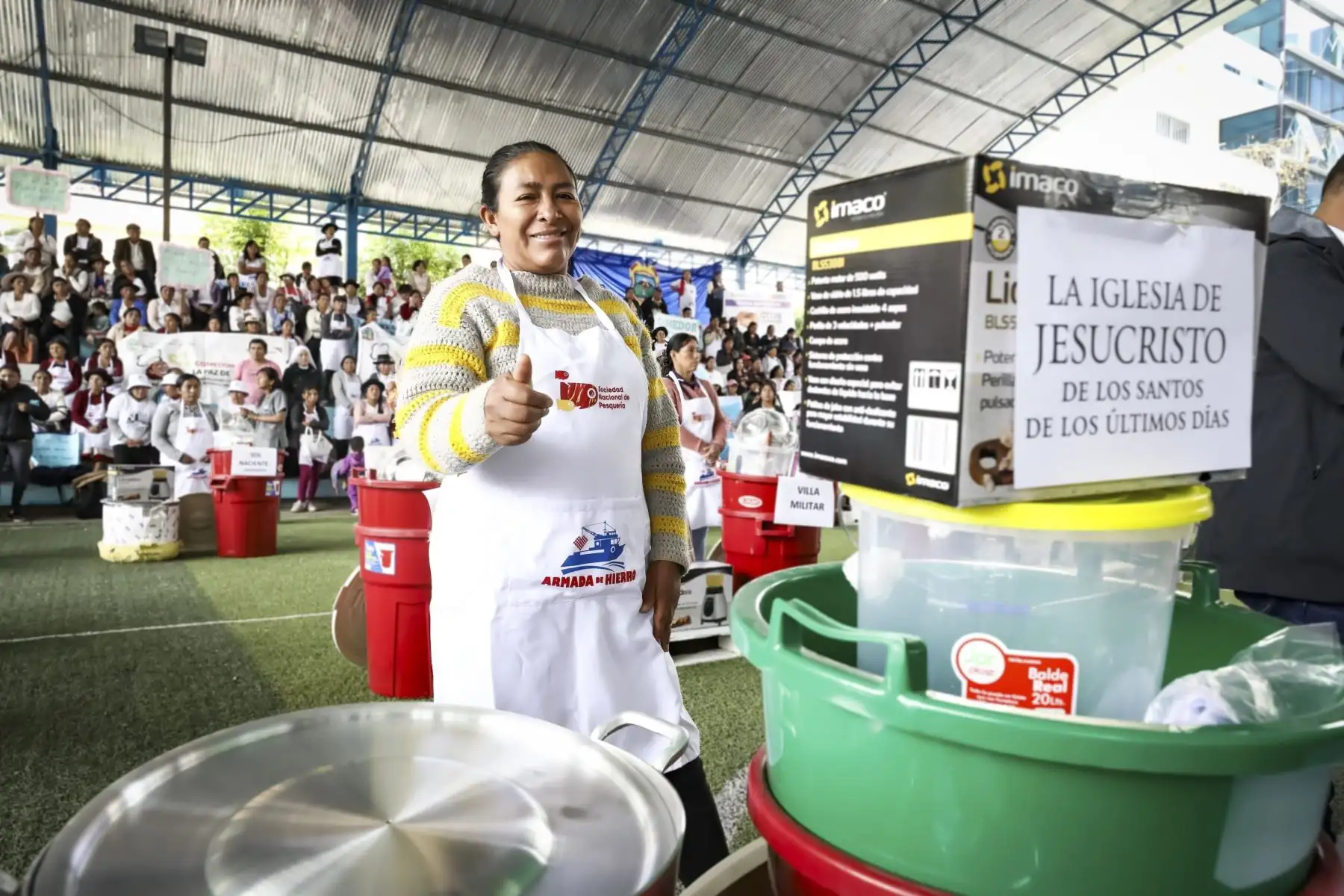 Con el objetivo de contribuir a la seguridad alimentaria de los usuarios de comedores y ollas comunes de Ayacucho y mejorar su alimentación, el ministro de Desarrollo e Inclusión Social (Midis): Foto: ANDINA/ Difusión