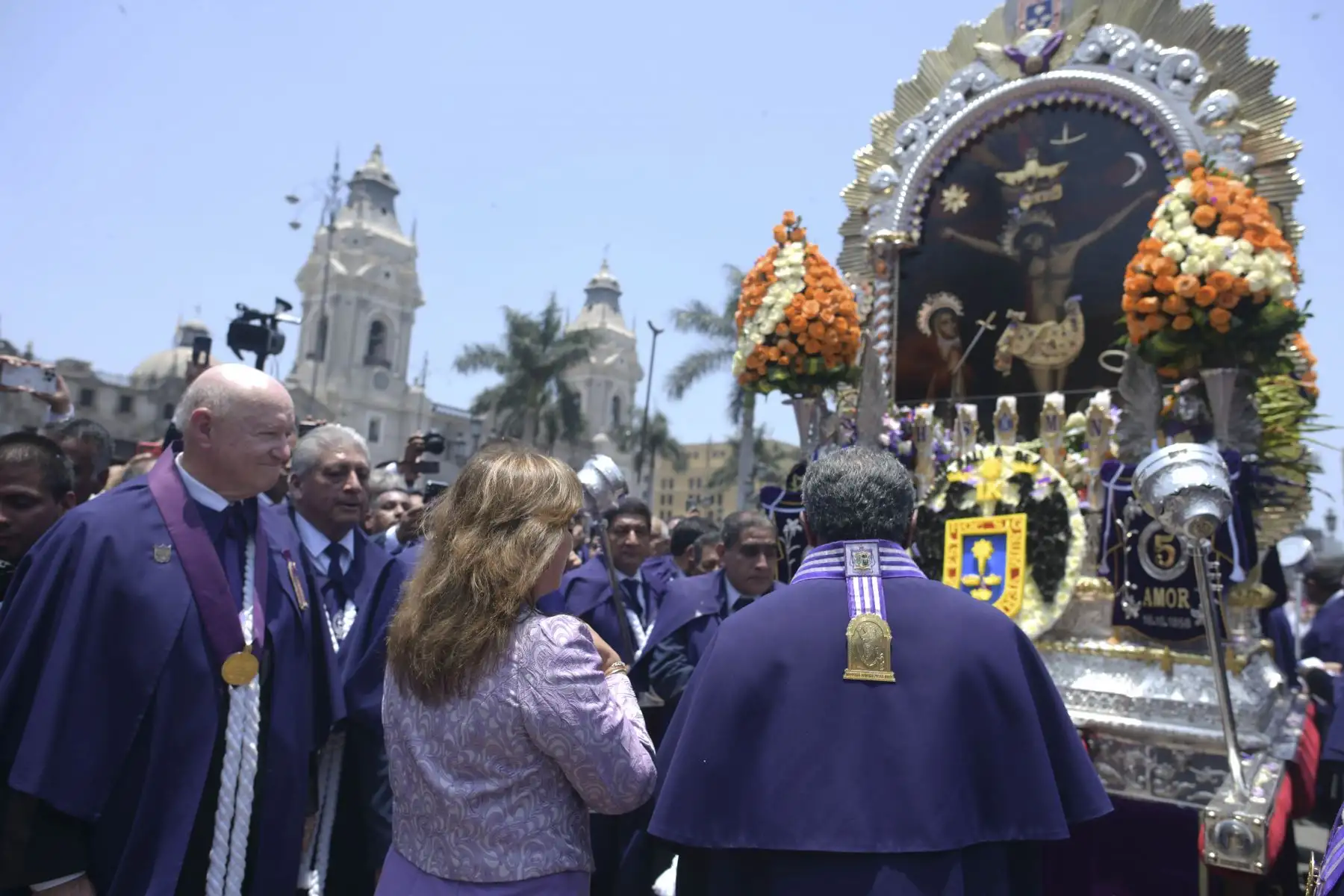 Presidenta Dina Boluarte participa en homenaje al señor de los Milagros.
Foto: ANDINA/Prensa Presidencia