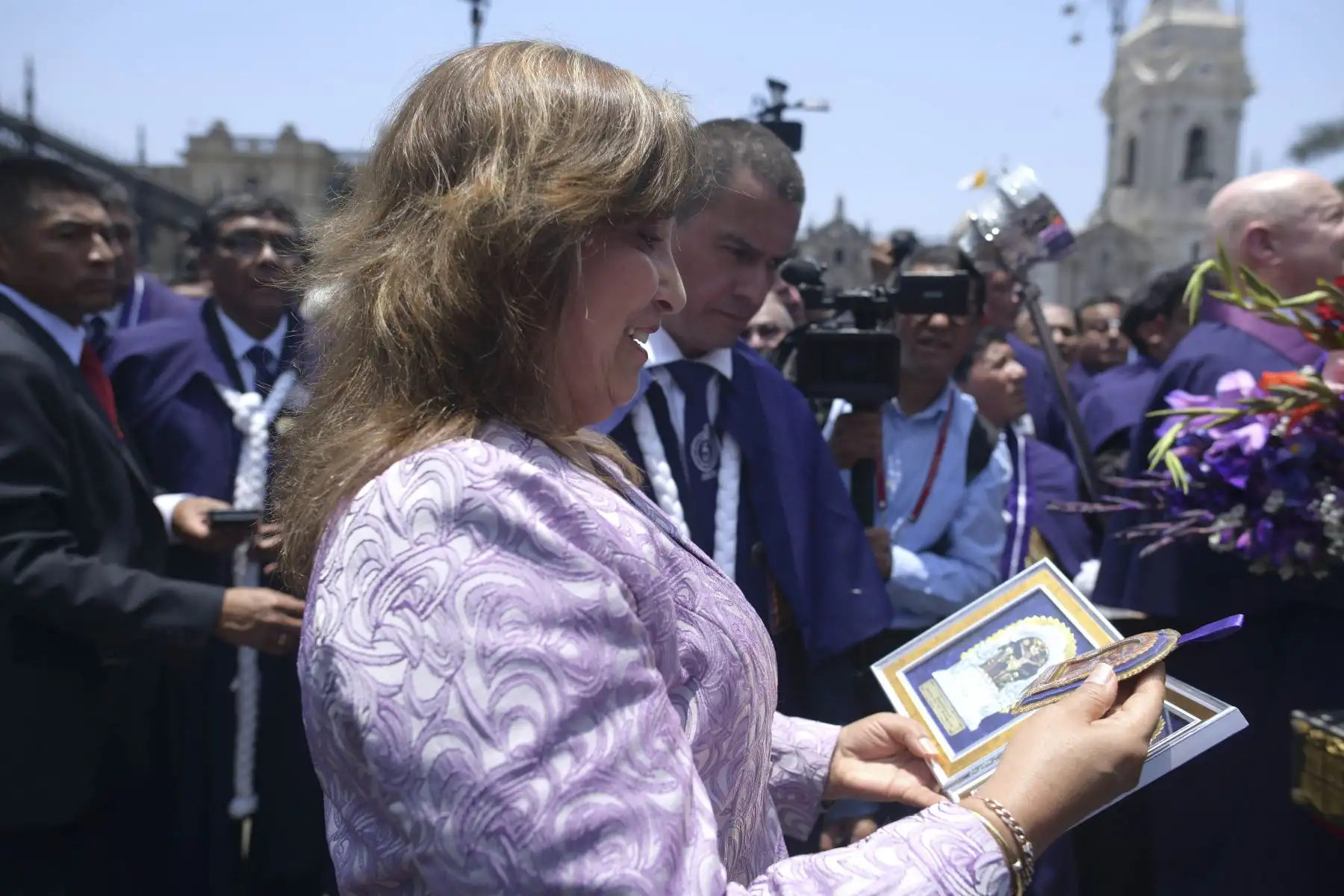 Presidenta Dina Boluarte participa en homenaje al señor de los Milagros.
Foto: ANDINA/Prensa Presidencia