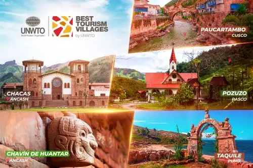 Organización Mundial de Turismo distinguió a Pozuzo Taquile, Chacas, Chavín de Huantar y Paucartambo como los "Mejores Pueblos Turísticos del Mundo 2023".