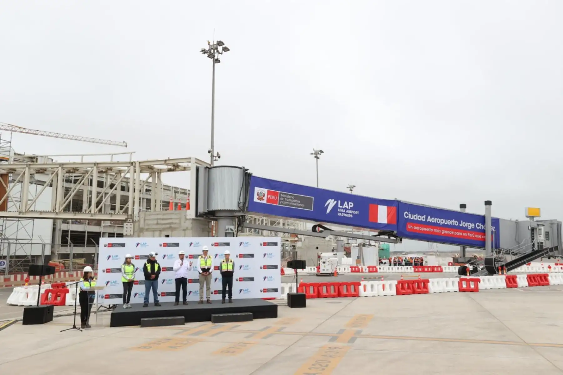 MTC presenta primera manga de abordaje del nuevo terminal del Aeropuerto Jorge Chávez. Foto: ANDINA/ Juan Carlos Guzmán