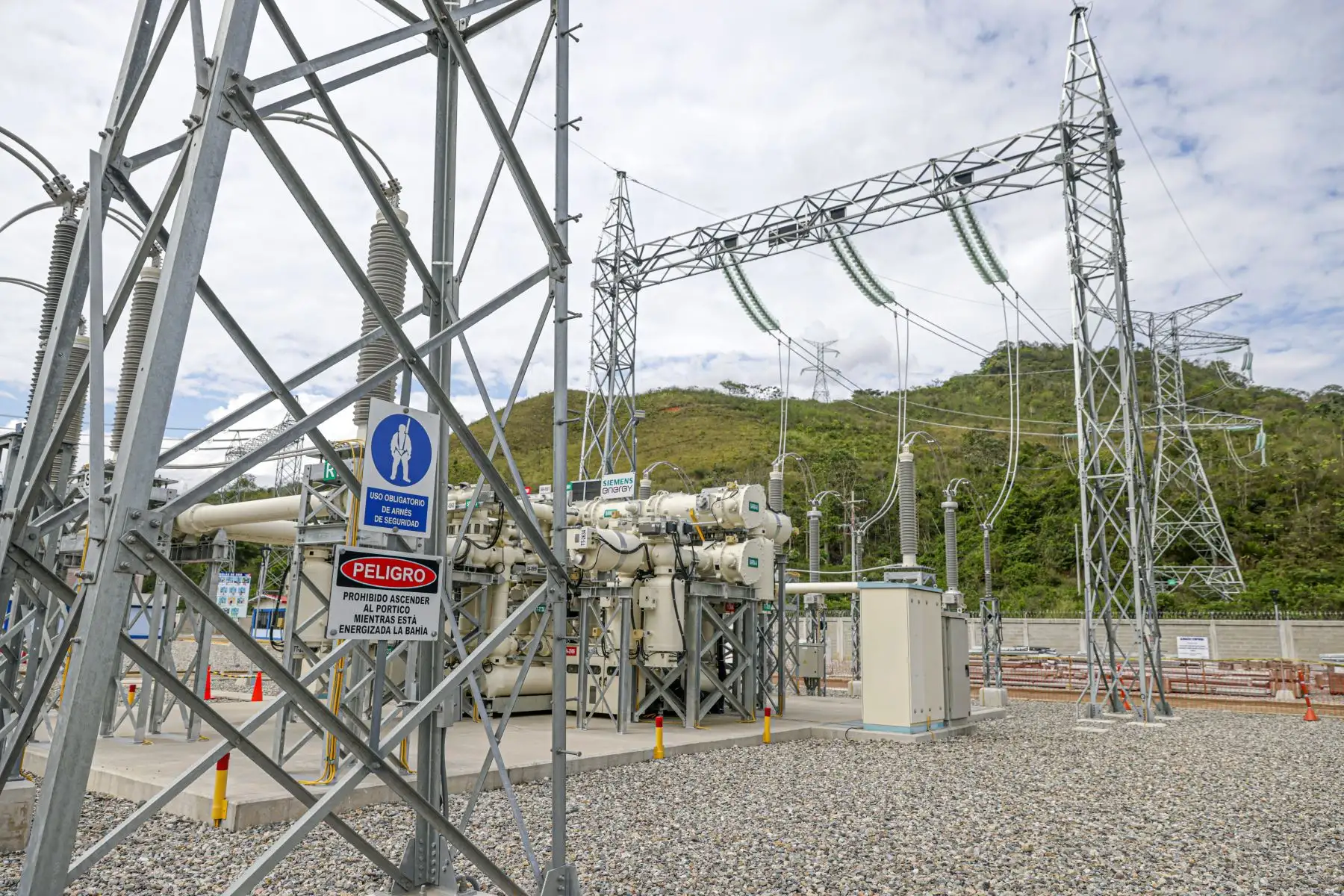 Inauguración del proyecto de transmisión eléctrica “Enlace 500kV Mantaro -Nueva Yanango – Carapongo y Subestaciones Asociadas (COYA)". Foto: ANDINA/ Prensa Presidencia