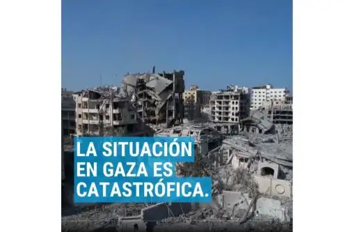 Captura de pantalla del mensaje de Unicef sobre la situación crítica en la Franja de Gaza. Imagen: Unicef/X.