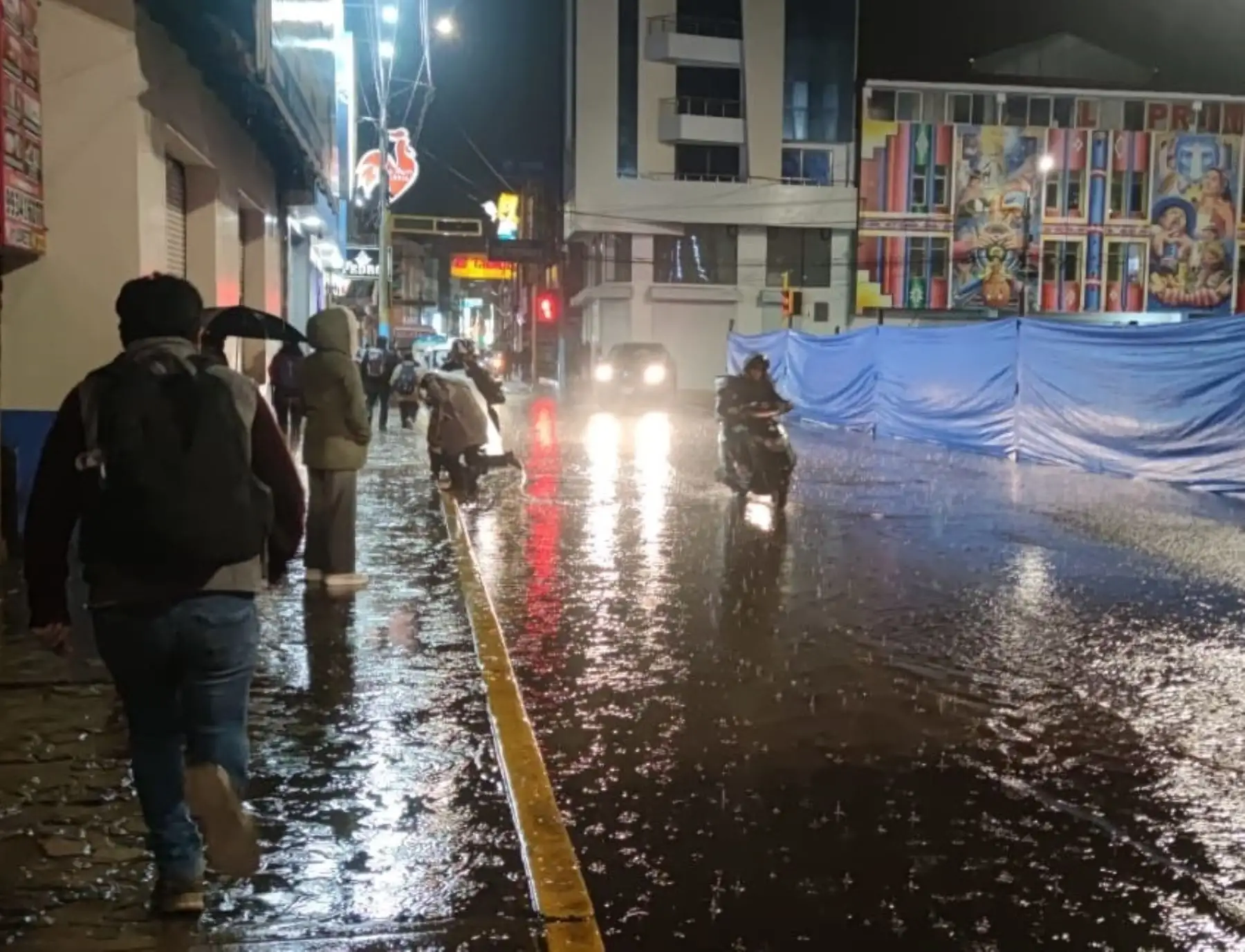 Puno será una de las regiones donde se prevé que este fin de semana se registren lluvias intensas, como sucedió el miércoles 18. Foto: Alberto Alejo