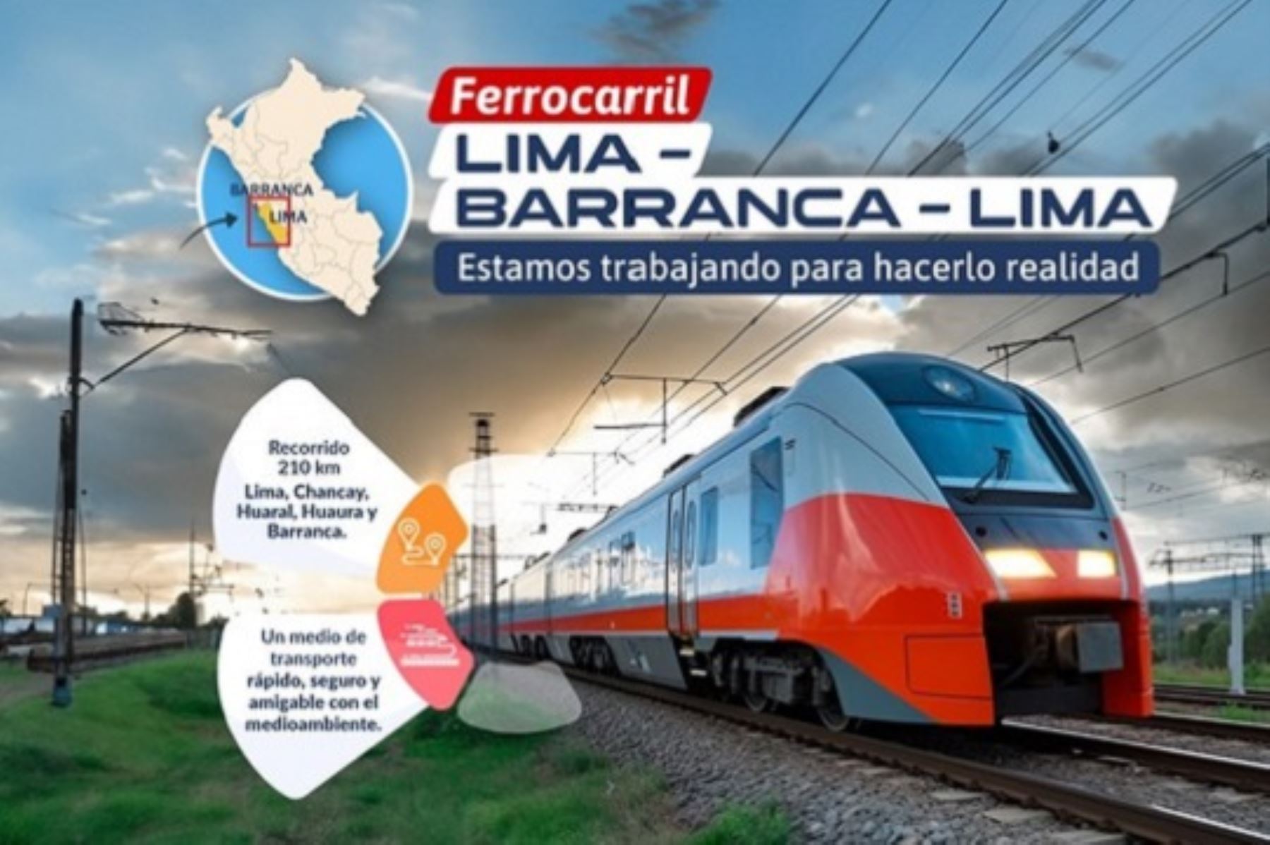 Futuro ferrocarril Lima-Barranca. Foto: Cortesía.