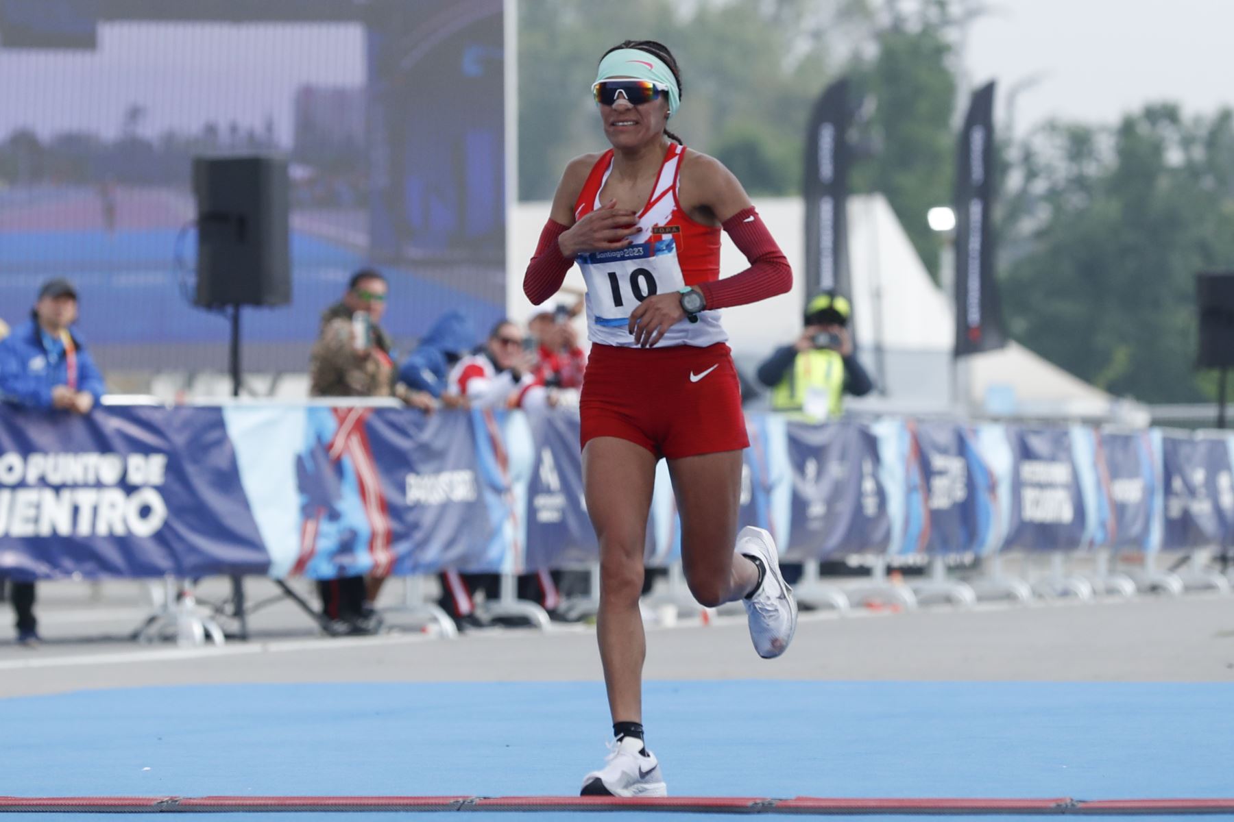 Gladys Lucy Tejeda, durante los Juegos Panamericanos 2023 en Santiago (Chile).
Foto: EFE