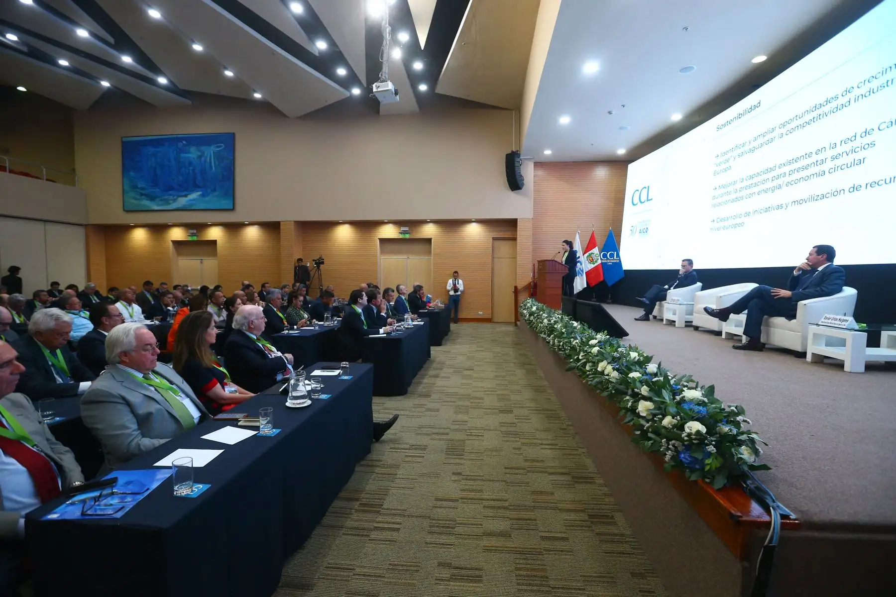 La Cámara de Comercio de Lima es sede de la 50 Asamblea General de la Asociación Iberoamericana de Cámaras de Comercio ,Industria y Servicios. En el evento participan,representantes de las cámaras de Madrid ,Bogota ,el BIF y destacados referentes internacionales.Foto: ANDINA/Eddy Ramos