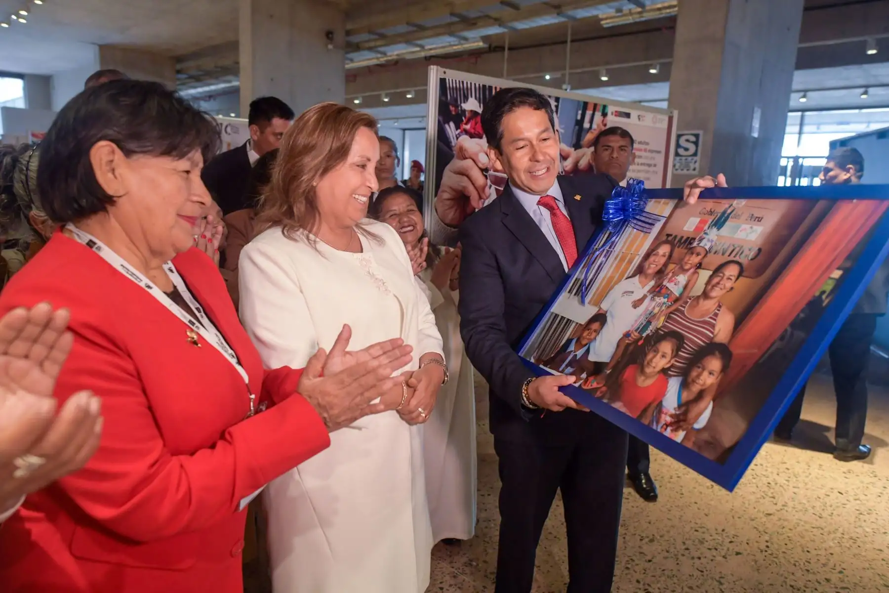 La Presidenta de la República, Dina Boluarte, participa en la inauguración de la XI Semana de la Inclusión Social. Foto: ANDINA/ Prensa Presidencia