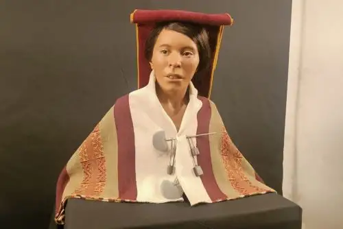Reconstrucción del rostro de la momia Juanita en 3D, hallada en 1995 durante una expedición cerca del cráter del volcán Ampato, en el Cañón del Colca, de la ciudad de Arequipa. Foto: Rocío Méndez