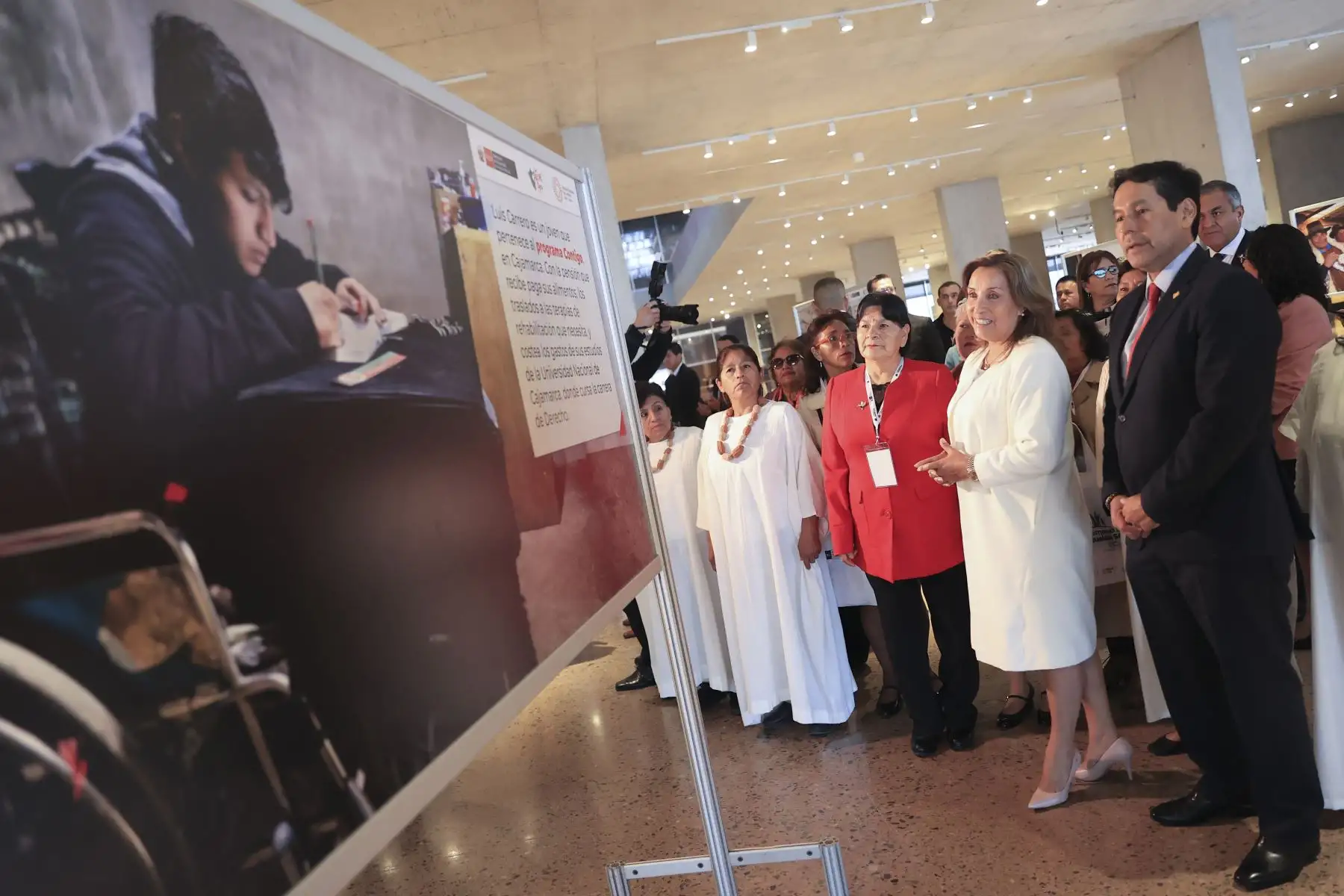 Presidenta Dina Boluarte participa en la inauguración de la XI Semana de la Inclusión Social. 
Foto: ANDINA/Prensa Presidencia