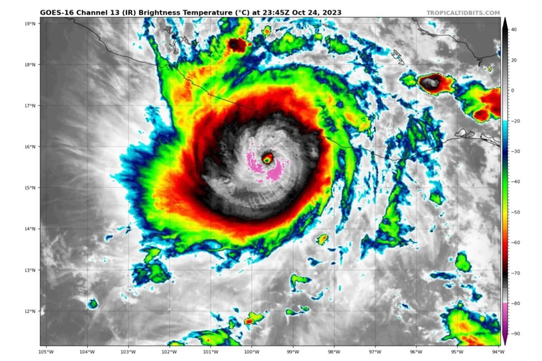México eleva la alerta en distintas localidades por la llegada del huracán Otis.