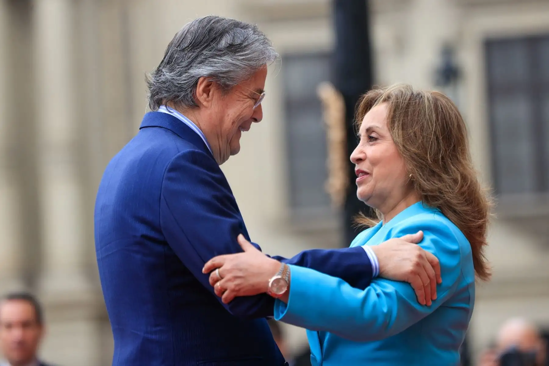 Presidenta de la república, Dina Boluarte, y el mandatario de Ecuador, Guillermo Lasso, participan en la ceremonia de conmemoración por el 25.° aniversario de la Suscripción de los Acuerdos de Paz de Brasilia. Foto: ANDINA/ Prensa Presidencia