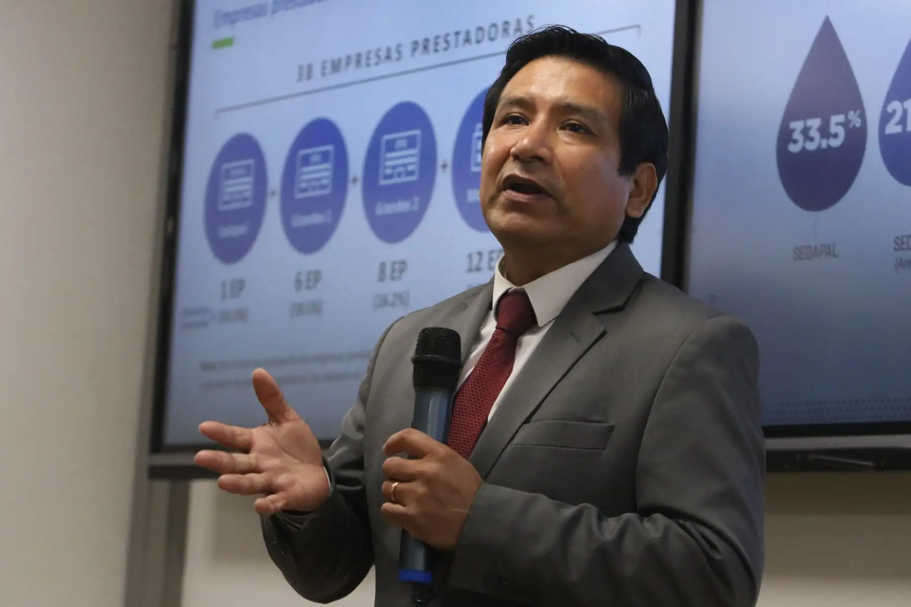 Director ejecutivo del Organismo Técnico de la Administración de los Servicios de Saneamiento (Otass), Carlos Benites.  ANDINA/Héctor Vinces