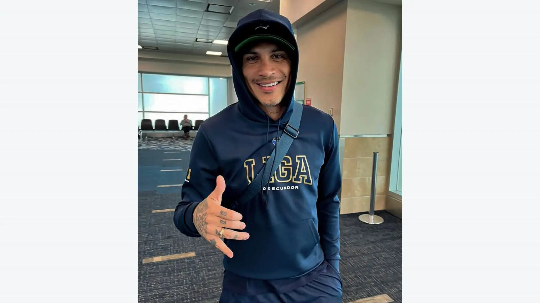 Paolo Guerrero y su equipo el  LDU llegaron a Uruguay el día de ayer para afrontar la final de la Copa Sudamericana 2023.
Foto: LDU