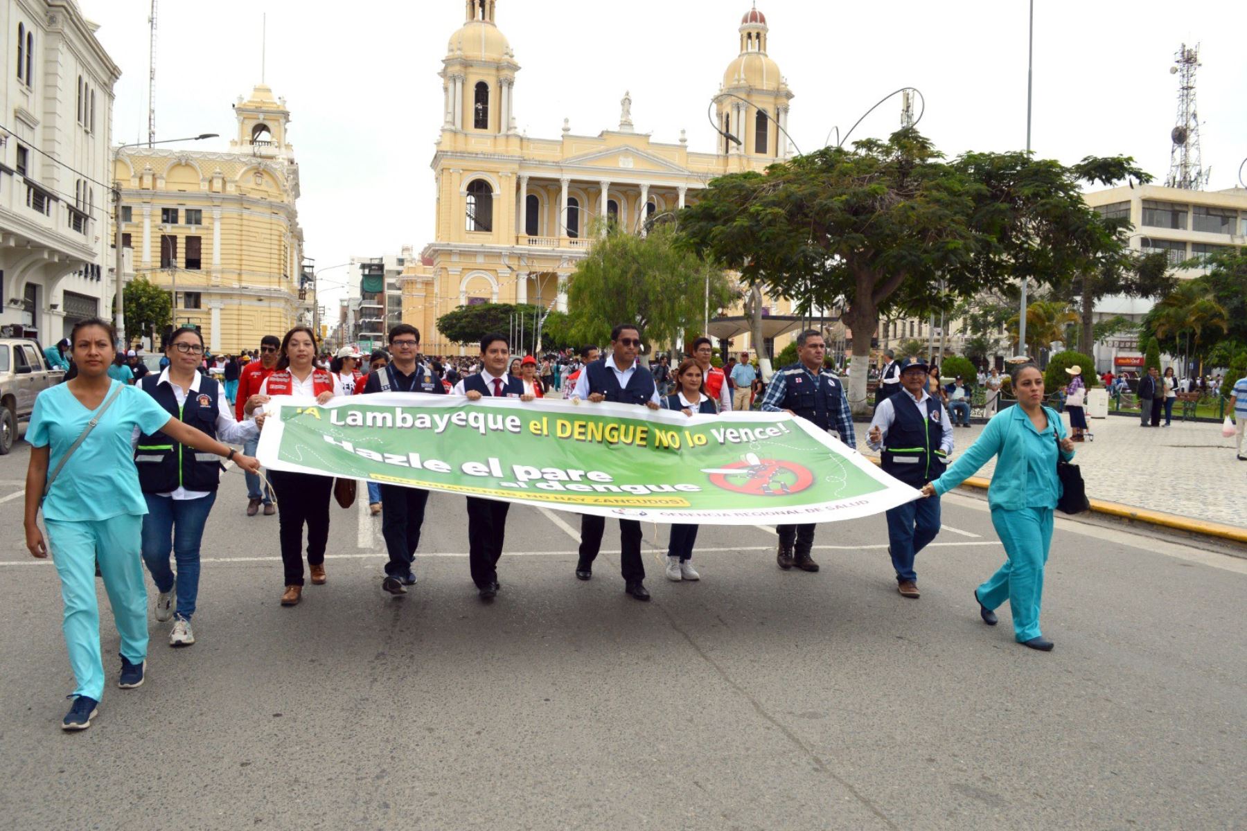 La marcha de sensibilización forma parte del plan de intervención promovido por la Gerencia Regional de Salud Lambayeque. Foto: ANDINA/Difusión