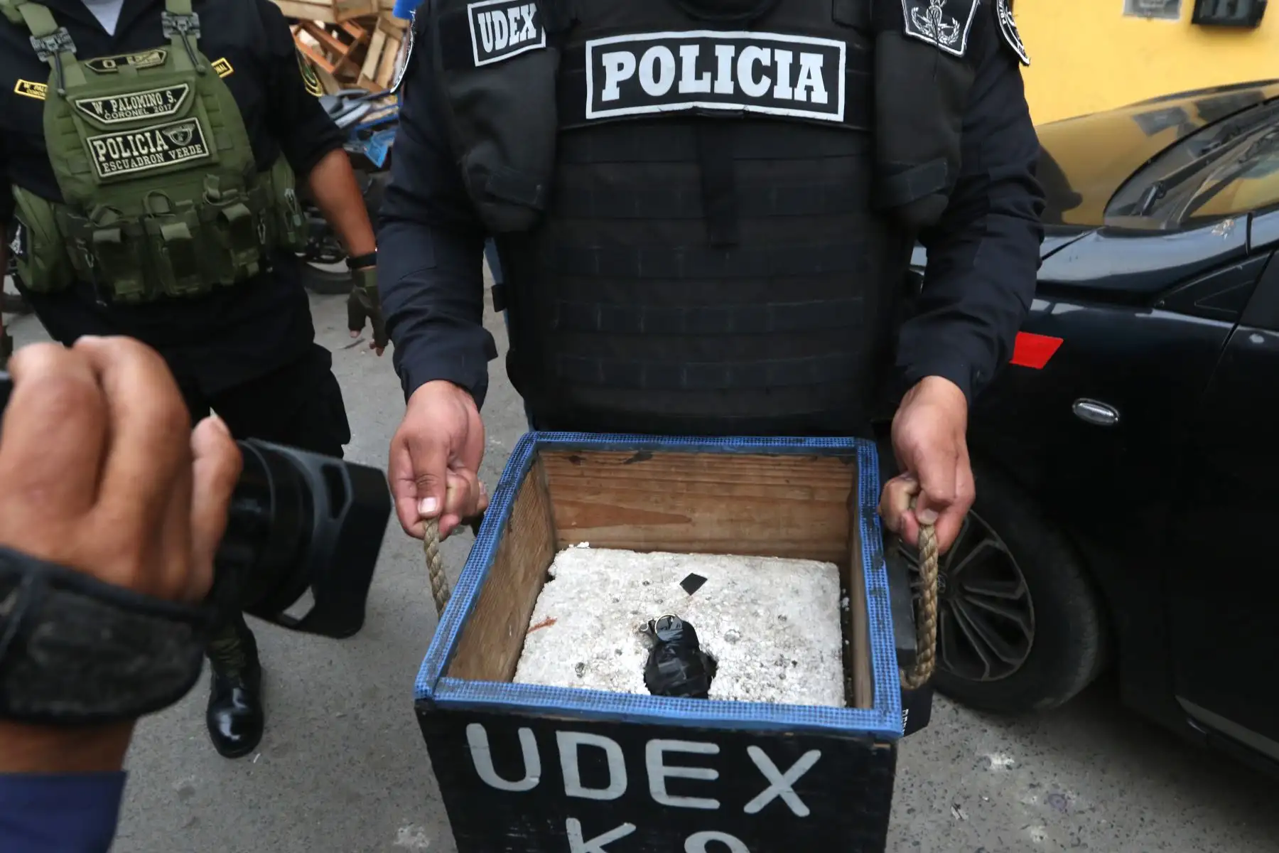 Grupo Terna del Escuadrón Verde ubica la guarida de la temida banda criminal LOS MUÑECOS DIABÓLICOS DE INDEPENDENCIA. Foto: ANDINA/Héctor Vinces