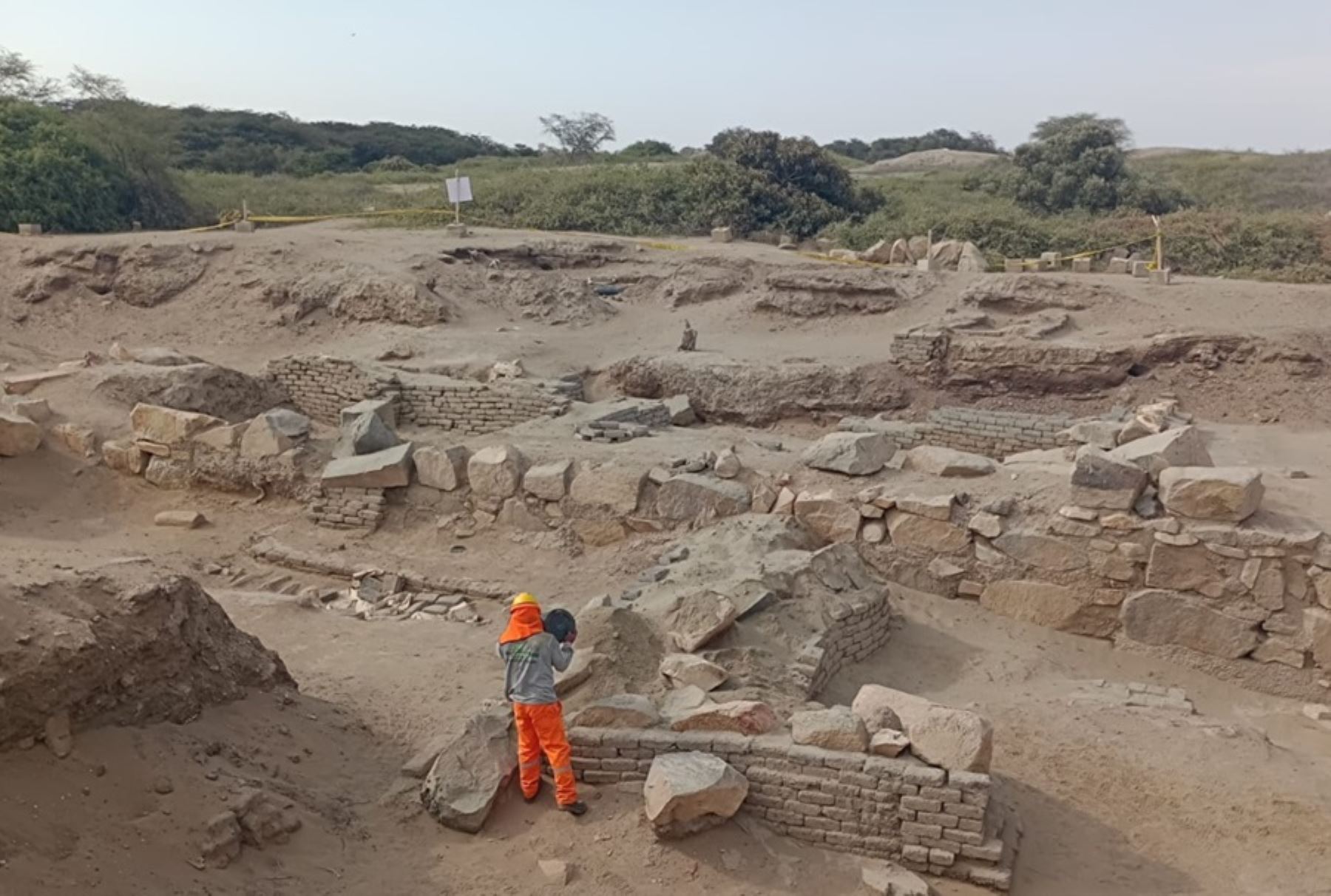 Concluyeron los trabajos de protección de Collud y otros sitios arqueológicos de Lambayeque y de otras regiones ante el Fenómeno El Niño. ANDINA/Difusión