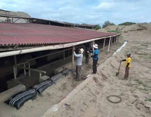 Unidad Ejecutora Naylamp inició trabajos para proteger los museos y sitios arqueológicos ubicados en la provincia de Lambayeque para mitigar el impacto del Fenómeno El Niño. ANDINA/Difusión